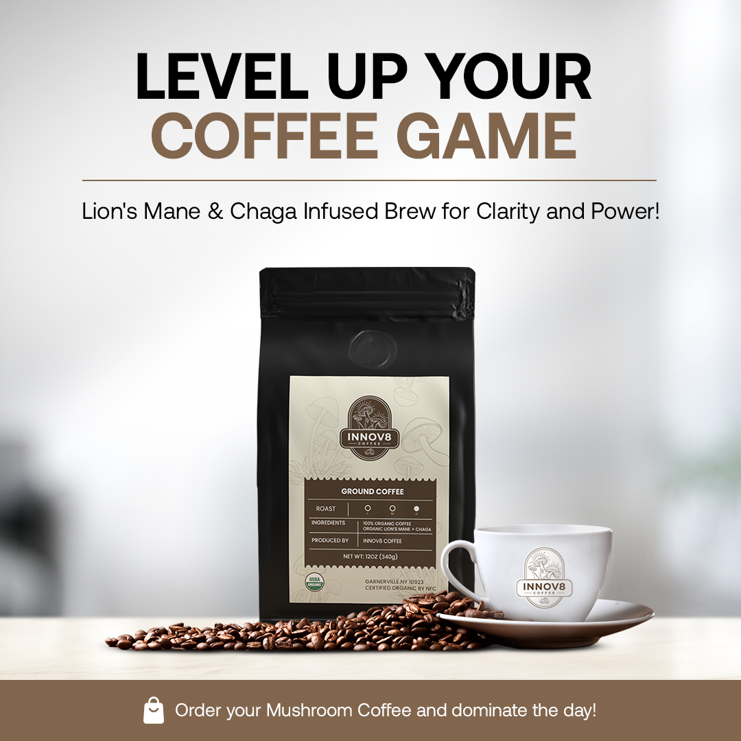 Organic Mushroom Coffee - Lion's Mane & Chaga 12oz