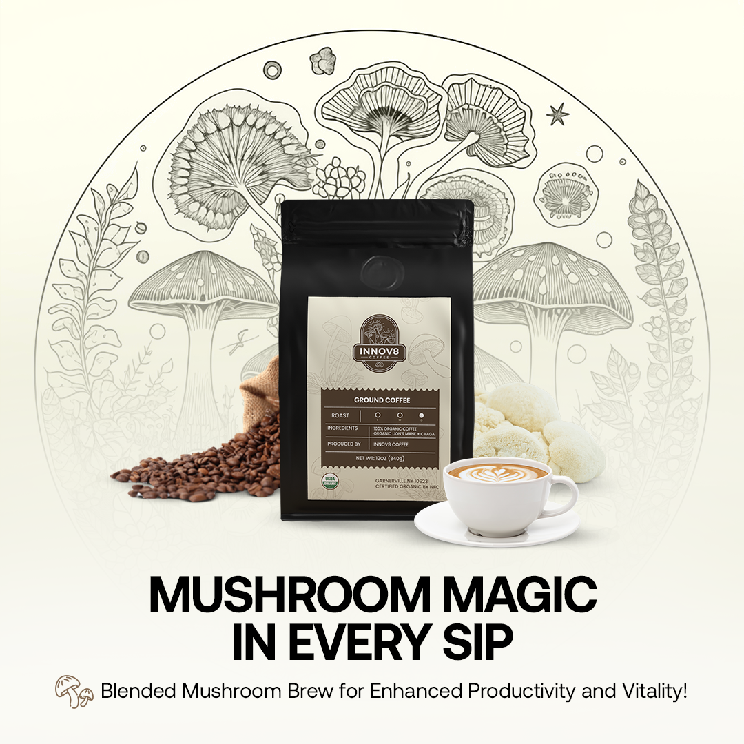 Organic Mushroom Coffee - Lion's Mane & Chaga 12oz